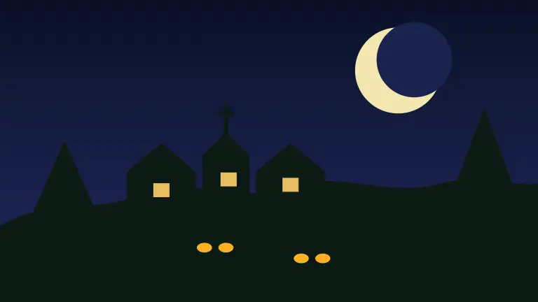 Village Night game art
